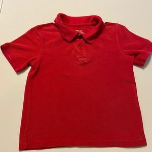 Unisex kids polo school shirt.
